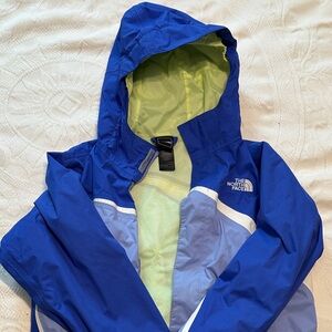 The North Face Royal Blue Jacket with Lime Lining